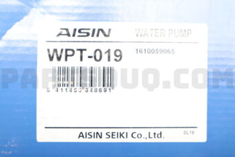 WPT019 (DISCONTINUED) WATER PUMP 16100-59065 TO 5F DYNA,TOYOACE 198409-198707 AISIN