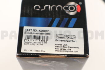 KD3037 BRAKE PAD, ASIMCO