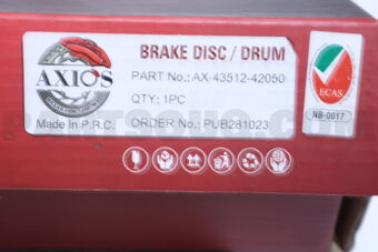 4351242050 BRAKE DISC - 2AZ-FE