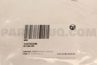 11157533346 RETURN PIPE