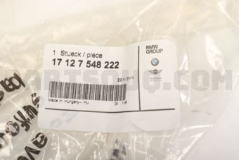 17127548222 WATER HOSE-COOLING/E90-3 SRS