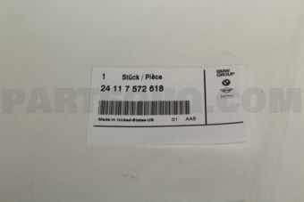 24117572618 GASKET/E81/E83/E90/X3