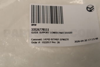 33526778111 GUIDE SUPPORT LOWER PART331020