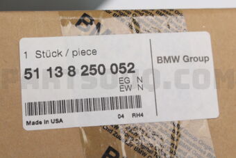 51138250052 GRILL FRT RH X5