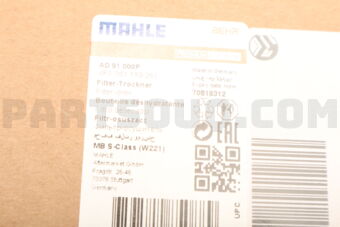 AD91000P A/C DRYER/W221