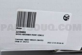 22194091 SHOCK ABSORBER FRONT-E(W212)