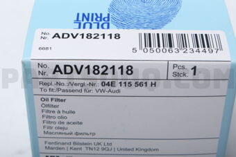 ADV182513 Blue Print CAB AIR CARBON FILTER-GOLF VII