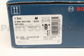 0986494440 BRAKE PAD FRT-RR IV(L405)