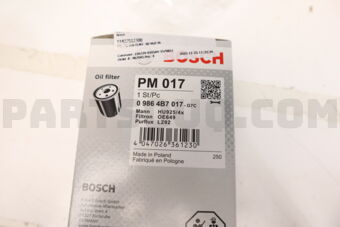 11427512300 OIL FILTER ELMT-3(E46/E36)