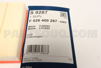 5Q0129620B AIR FILTER ELMT-GOLF