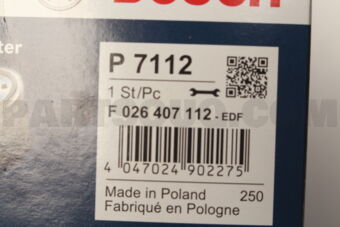 F026407112 OIL FILTER ELMT-B(W245)A(W176)