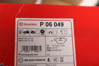 P06049 BRAKE PAD SET-FR- X5/X6-E70