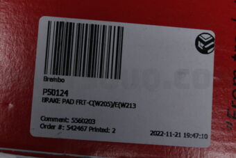 P50124 BRAKE PAD FRT-C(W205)/E(W213)