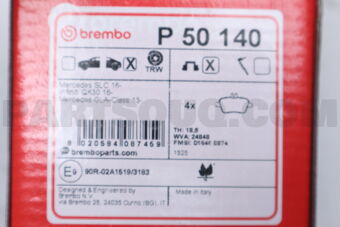 P50140 BRAKE PAD RER-GLA(X156)