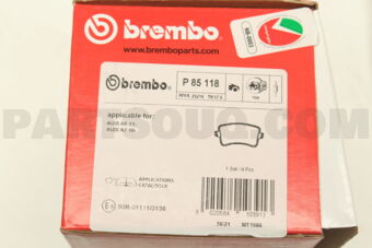 P85118 BRAKE PAD SET/AUDI-A6/A7