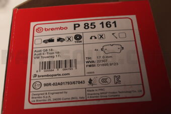 P85161 BRAKE PAD RR-AUDI A6/A7/A8