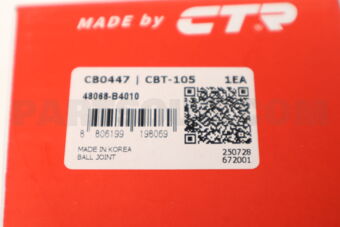 CB0447 BALL JOINT LOWER RH/LH DAI 48068-B4010 TERIOS 2005-2009 CTR