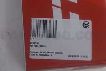 CED16L TIE ROD END LH
