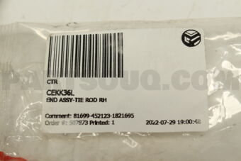 CEKK36L END ASSY-TIE ROD RH