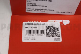 CEKK39R TIE ROD END FEMALE RH
