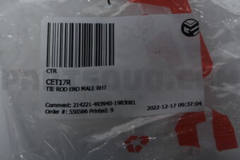 CET17R TIE ROD END MALE RHT