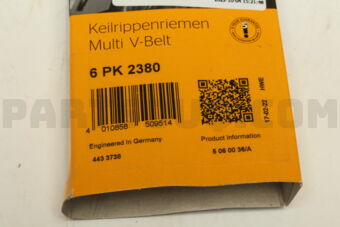 6PK2380 MULTIRIB BELT W203/W211