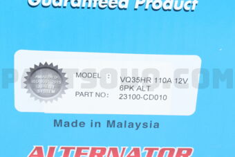23100CD010 ALTERNATOR12V 110ANISPATHFINDERVQ35D