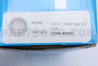 233004W017 STARTER