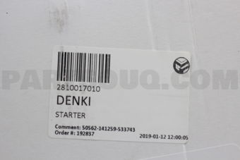 2810017010 STARTER