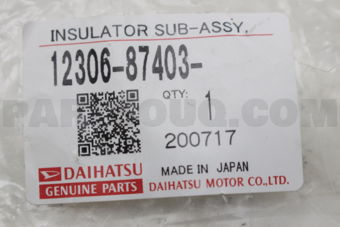 1230687403 Daihatsu INSULATORSUBASSY