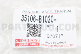 35106B1020 Daihatsu PAN SUB-ASSY