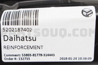 5202187402 Daihatsu REINFORCEMENT