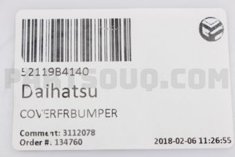 52119B4140 COVERFRBUMPER