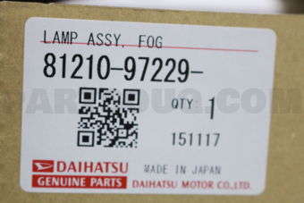 8121097229 Daihatsu LAMPASSYFOGRH