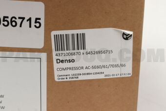 64526956715 Denso COMPRESSOR AC-5E60/61/7E65/66