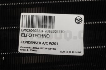 2018302270 ELFOTECHNO CONDENSER A/C W201