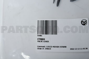 ET0004 VALVE COVER