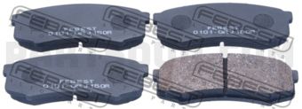 0101GRJ150R PAD KIT, DISC BRAKE, REAR