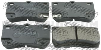 0101GSE22R PAD KIT, DISC BRAKE, REAR