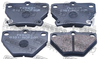 0101NCP20R BRAKE PAD SET, DISC BRAKE