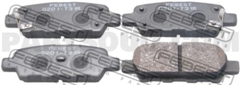 0201T31R PAD KIT, DISC BRAKE, REAR