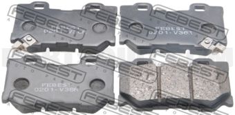 0201V36R PAD KIT, DISC BRAKE, REAR