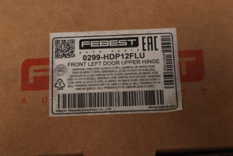 0299HDP12FLU FRONT LEFT DOOR UPPER HINGE