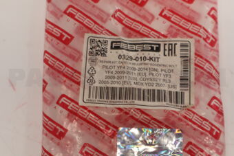 0329010KIT REPAIR KIT, CAMBER ADJUSTING ECCENTRIC BOLT
