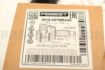 0410V97WRA50 OUTER CV JOINT REAR 43X72X33