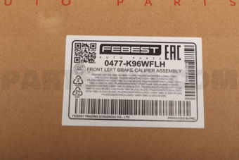 0477K96WFLH FRONT LEFT BRAKE CALIPER ASSEMBLY