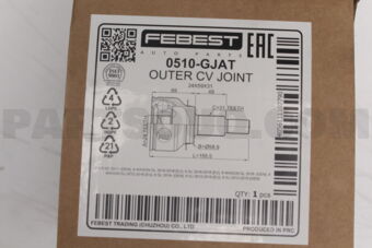 0510GJAT OUTER CV JOINT 24X59X31