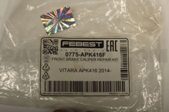 0775APK416F FRONT BRAKE CALIPER REPAIR KIT