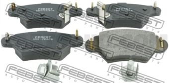 1801CORCR FEBEST PAD KIT, DISC BRAKE, REAR - KIT