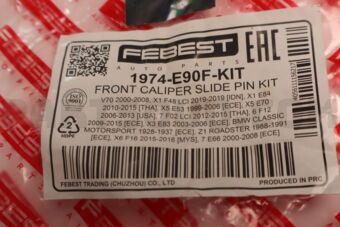1974E90FKIT FRONT CALIPER SLIDE PIN KIT